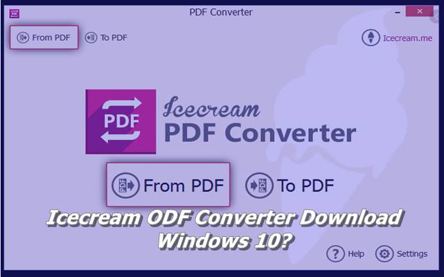 Icecream PDF Converter