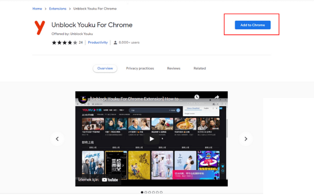 Unblock Youku For Chrome